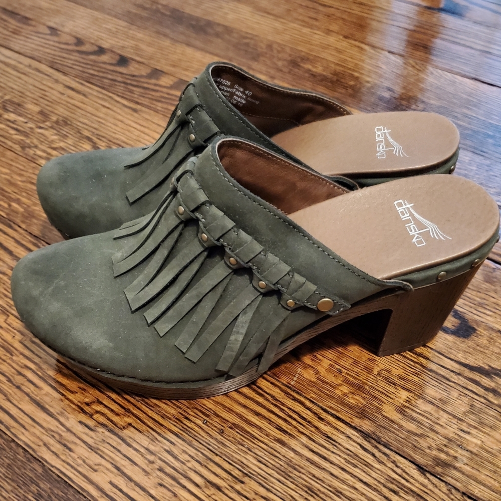 NEW! Dansko Deni Milled Nubuck Mule